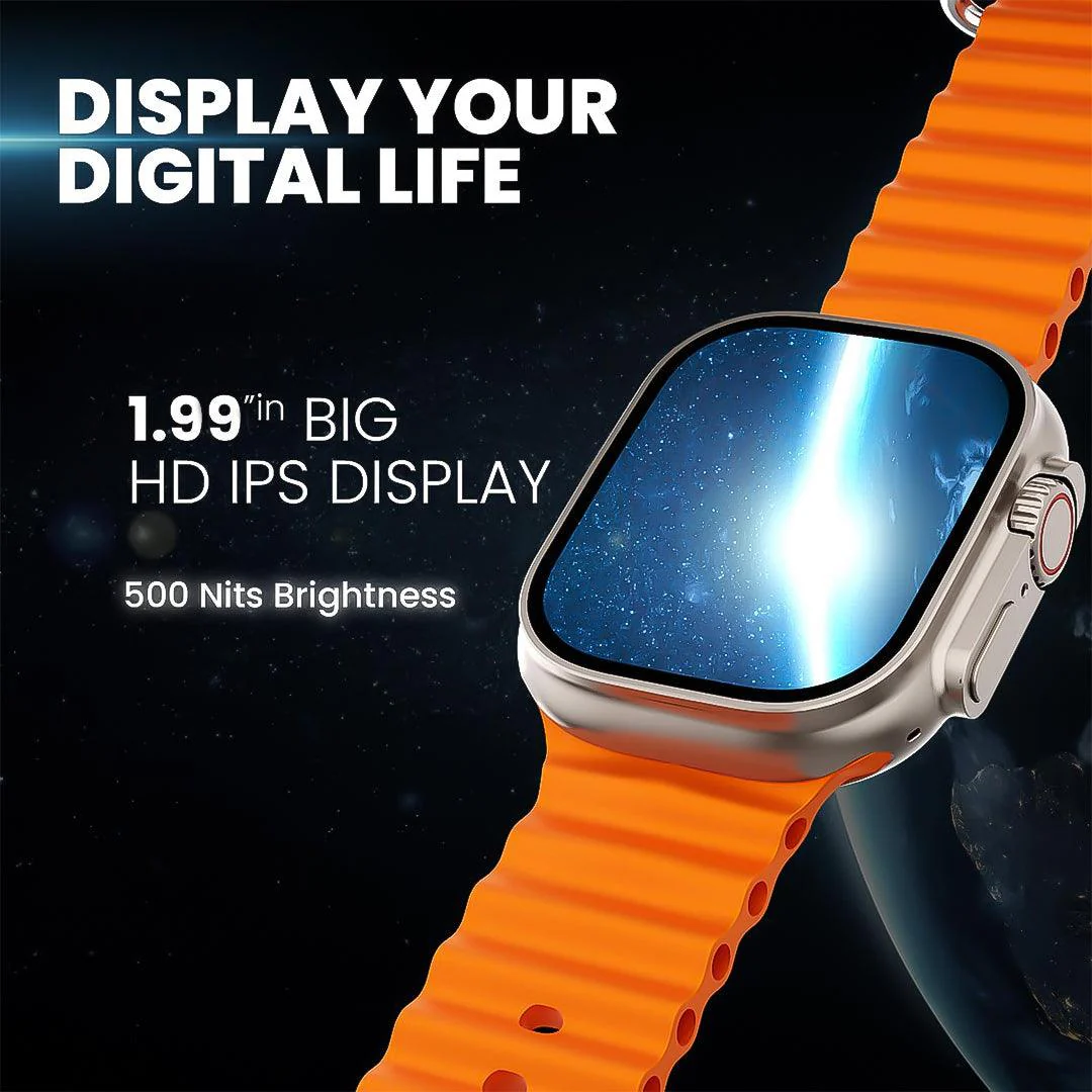 TECMARX Ultra Watch || 2.19-inch Display || 100+ Sports Modes || Customizable Watch Faces || Metal Shield - Image 12
