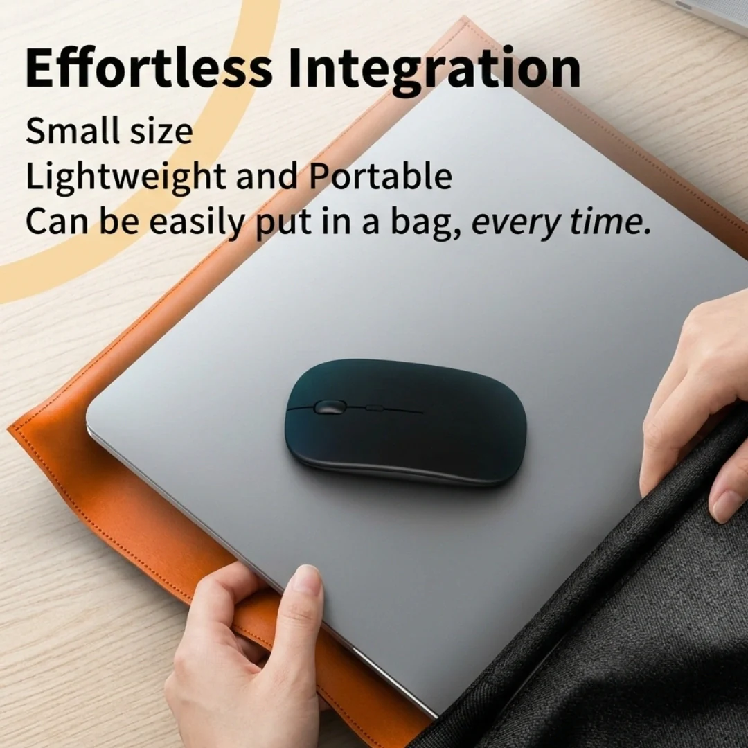 Tecmarx Glider 131 Wireless Mouse |  2-in-1 Dual Connectivity | Rechargeable | Silent Click - Image 11