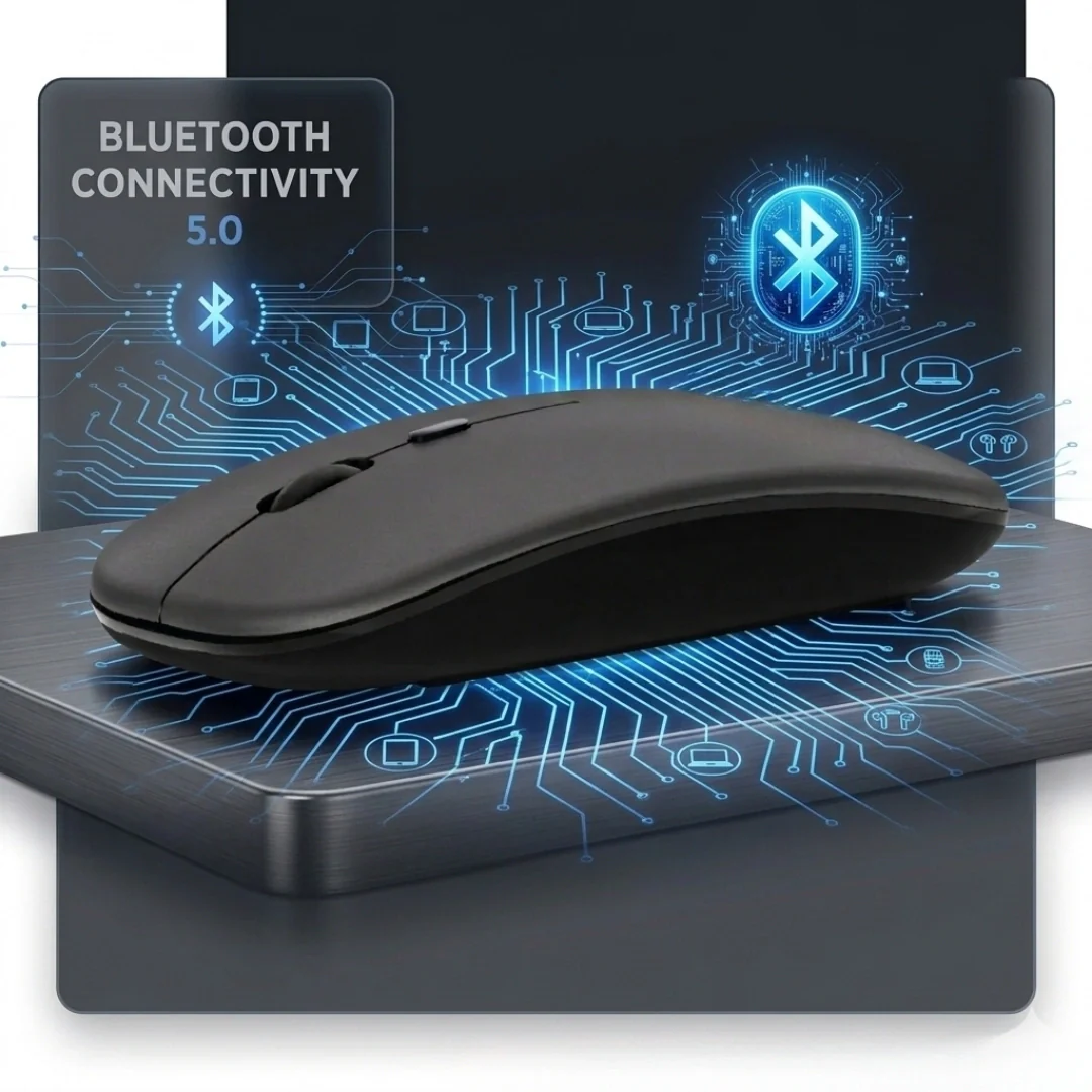 Tecmarx Glider 221 Bluetooth Mouse | Silent Click | Slim Ergonomic Design | Adjustable DPI | 10m Range - Image 12