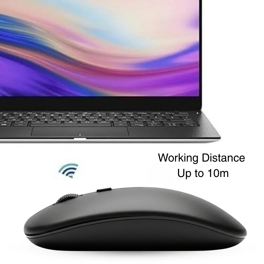Tecmarx Glider 221 Bluetooth Mouse | Silent Click | Slim Ergonomic Design | Adjustable DPI | 10m Range - Image 9