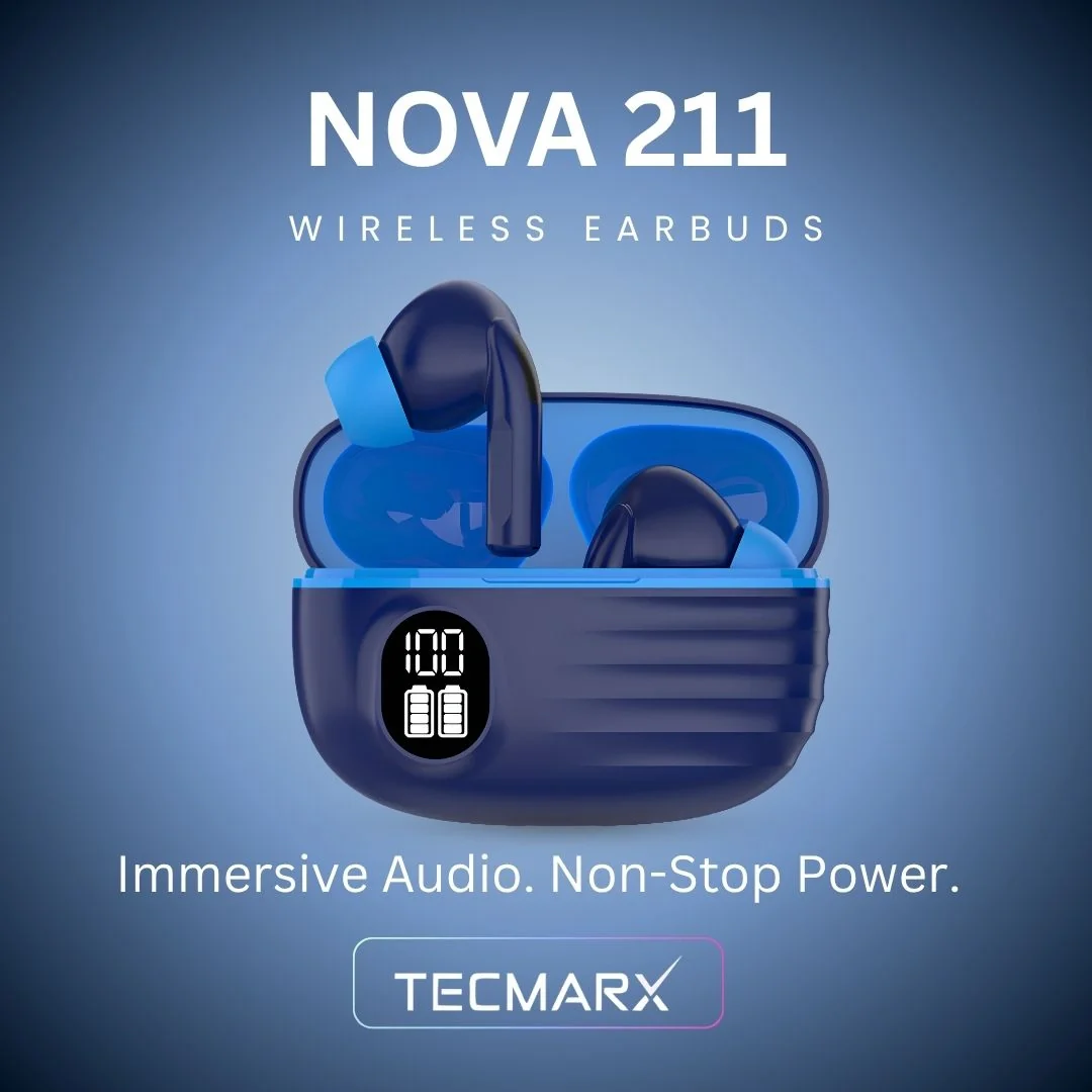 Tecmarx Nova 211 Wireless Earbud With Deep Bass & Comfortable Fit | IPX Water Resistant - Image 15