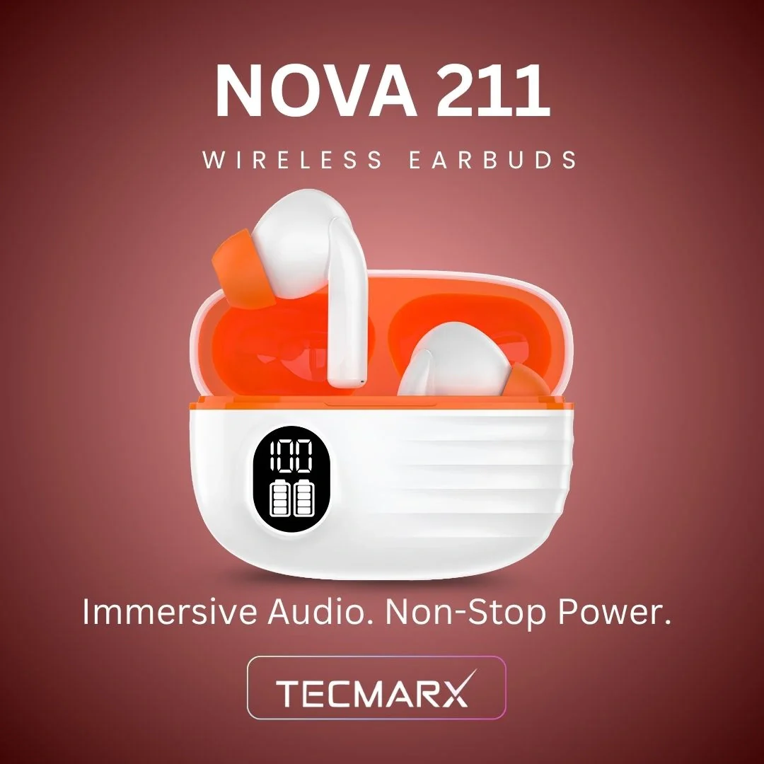 Tecmarx Nova 211 Wireless Earbud With Deep Bass & Comfortable Fit | IPX Water Resistant - Image 22
