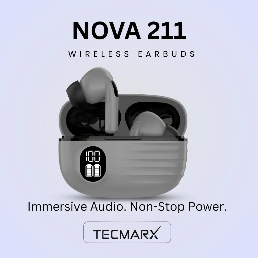 Tecmarx Nova 211 Wireless Earbud With Deep Bass & Comfortable Fit | IPX Water Resistant - Image 36