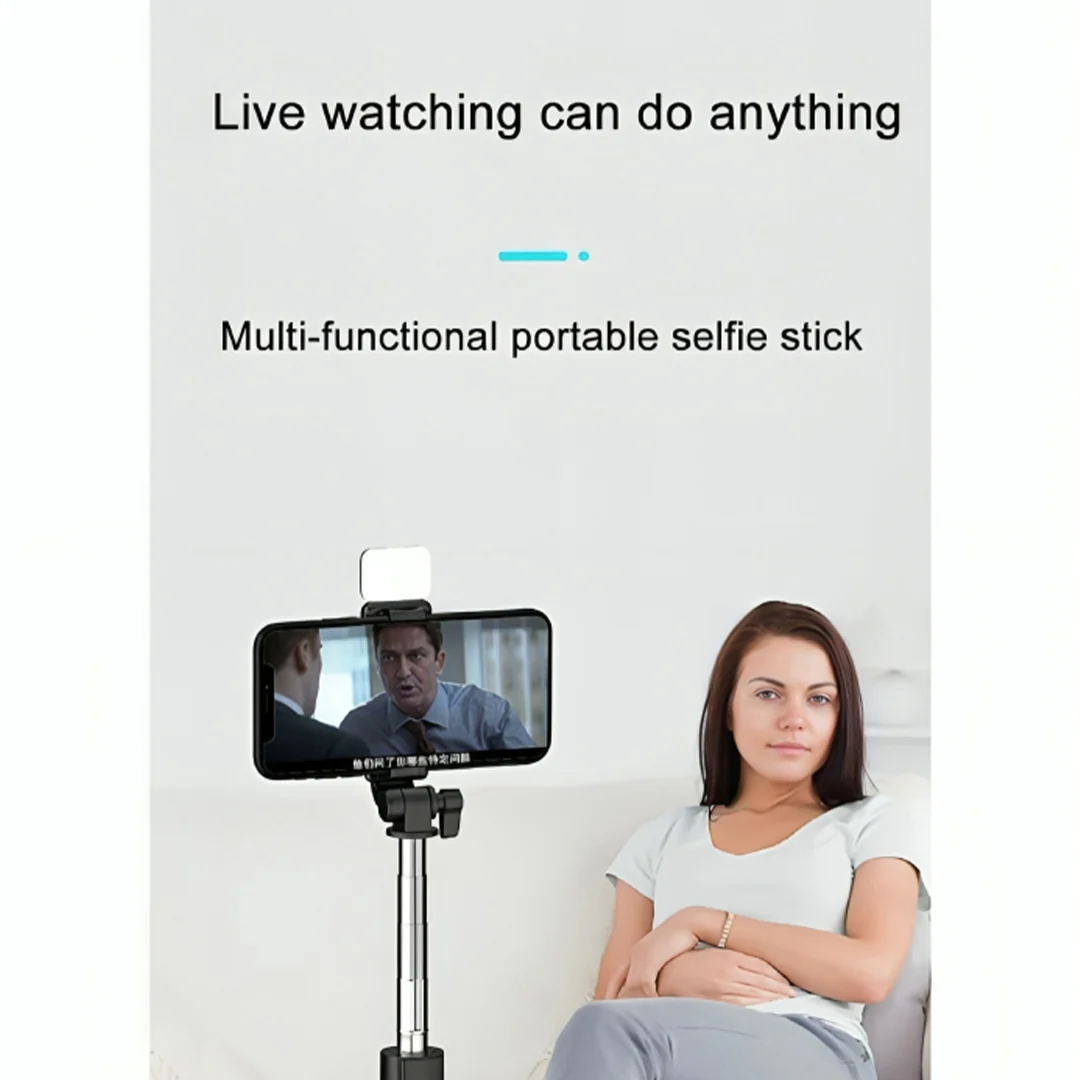 TecMarx R1S Selfie Stick & Tripod | Wireless Remote | Expand Upto 3 Foot | 360 Rotatable Design | With Selfie Flash - Image 4