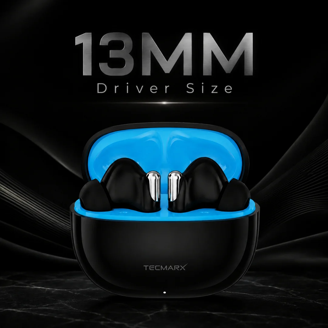 TecMarx Roar Bluetooth Earbuds | 30 Hr Playtime - Image 4