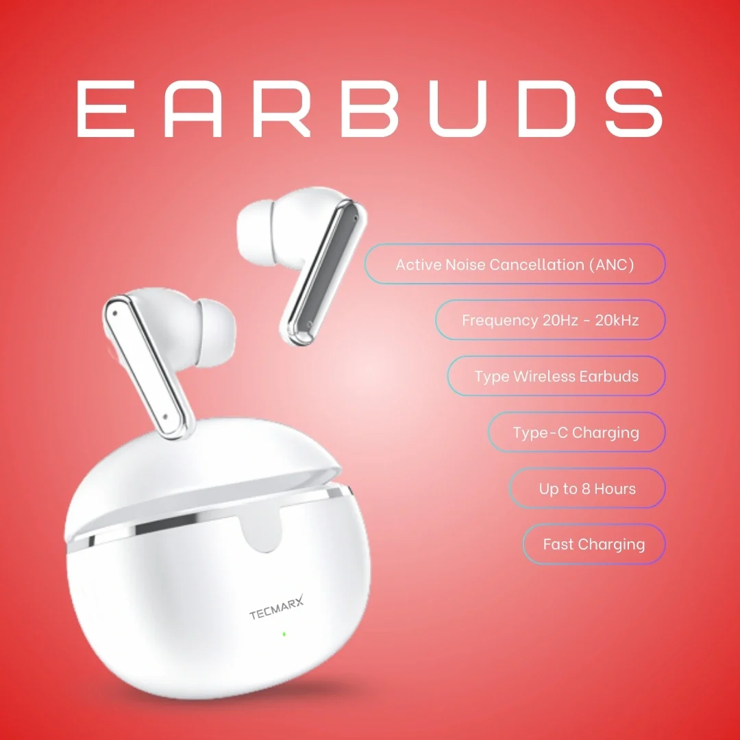 TecMarx Roar551 Bluetooth Earbuds | 50 Hr Playtime - Image 19