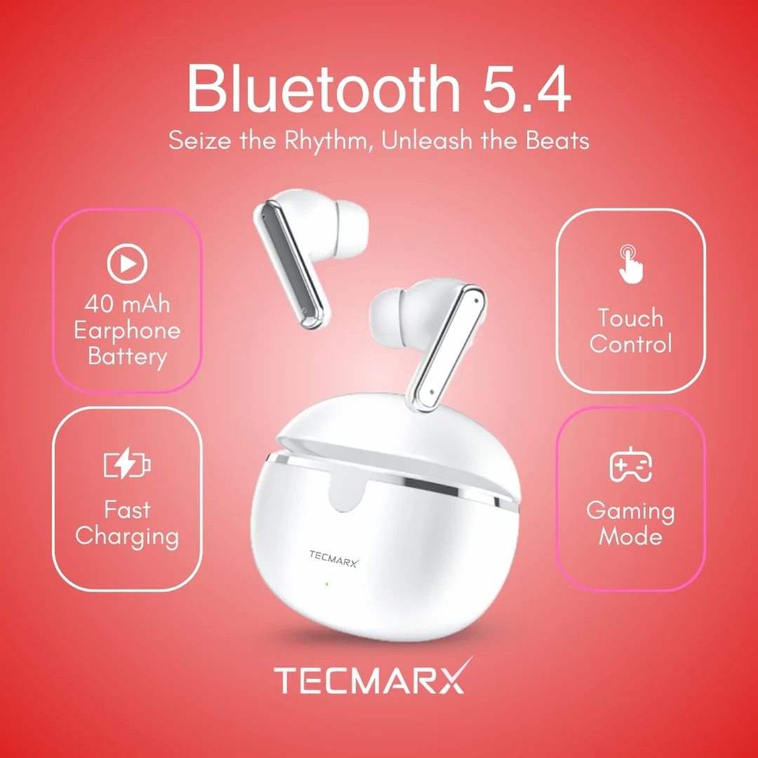 TecMarx Roar551 Bluetooth Earbuds | 50 Hr Playtime - Image 20