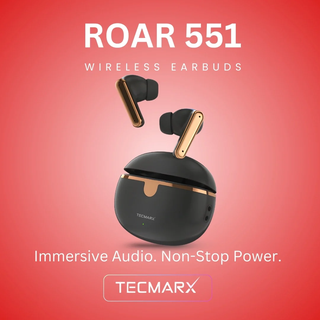 TecMarx Roar551 Bluetooth Earbuds | 50 Hr Playtime - Image 8