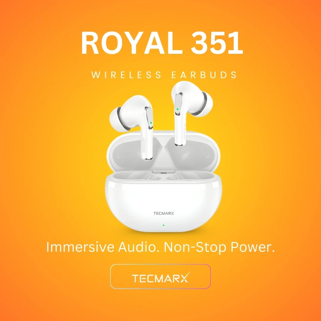 Tecmarx Royal 351 Bluetooth Earbuds | 30 Hr Playtime  | Balance Sound - Image 17