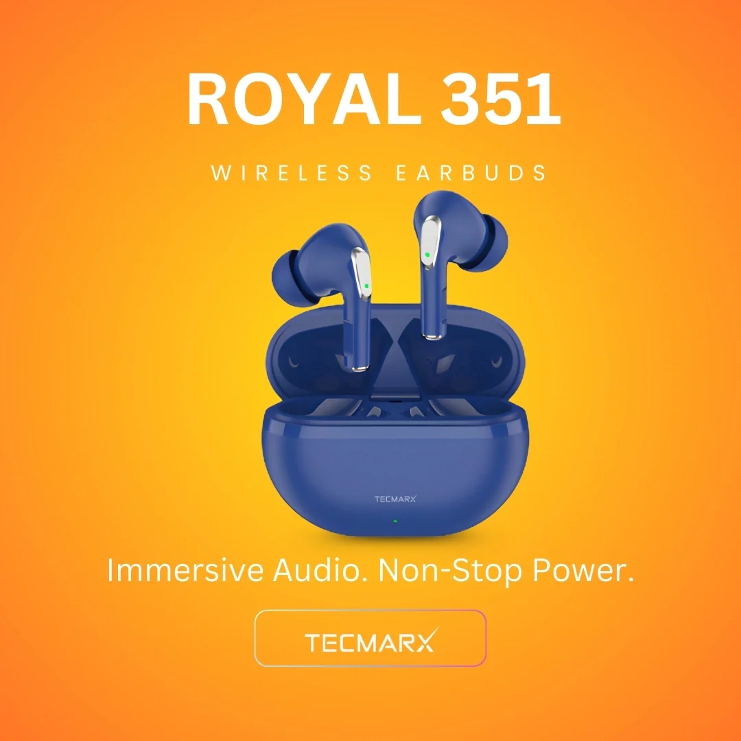Tecmarx Royal 351 Bluetooth Earbuds | 30 Hr Playtime  | Balance Sound - Image 27