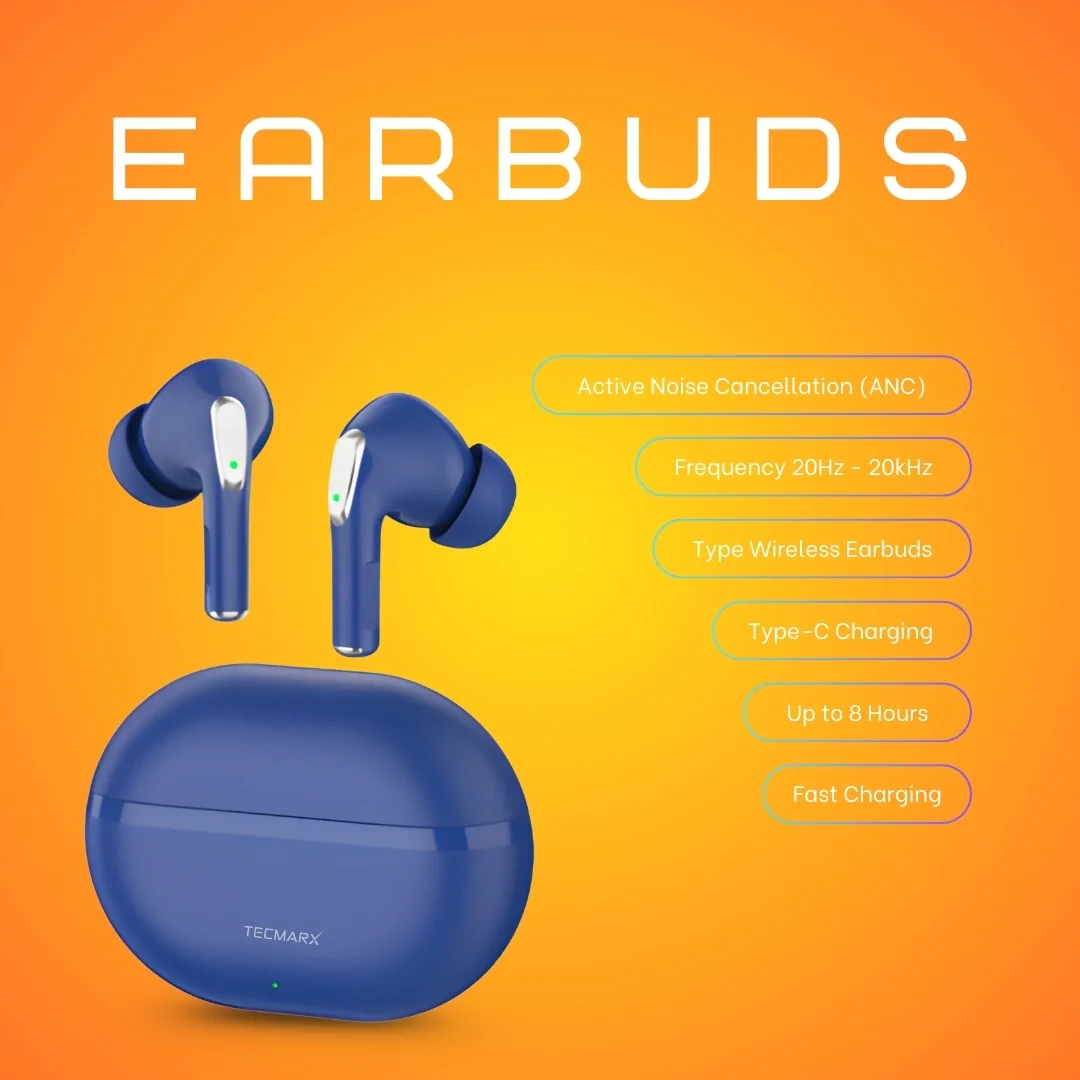 Tecmarx Royal 351 Bluetooth Earbuds | 30 Hr Playtime  | Balance Sound - Image 29