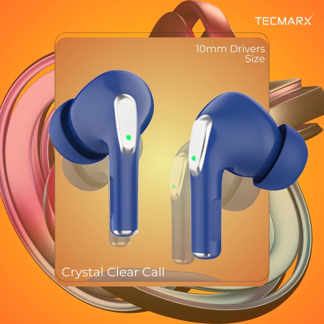 Tecmarx Royal 351 Bluetooth Earbuds | 30 Hr Playtime  | Balance Sound - Image 31