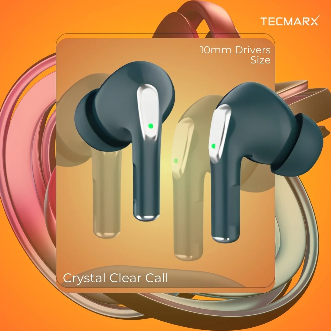 Tecmarx Royal 351 Bluetooth Earbuds | 30 Hr Playtime  | Balance Sound - Image 41