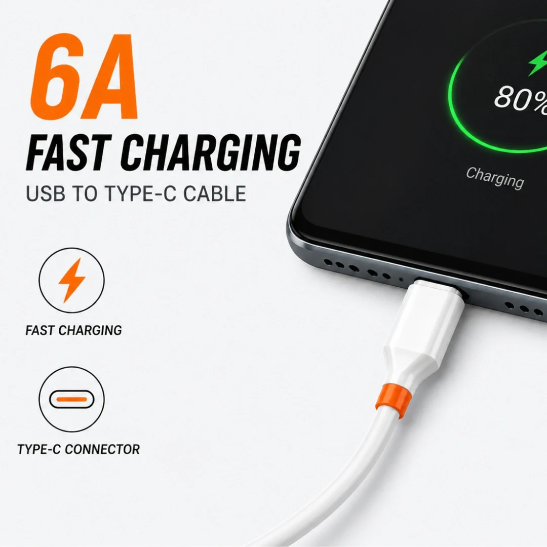 Tecmarx 6A USB to Type-C Charging Cable | Under Rs.99 - Image 9