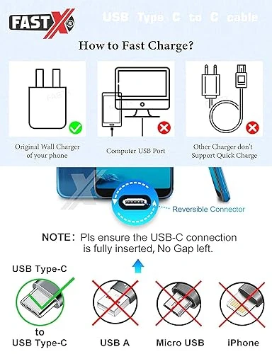 Type C to Type C Cable | Fast Charging | Under ₹100 - Image 9
