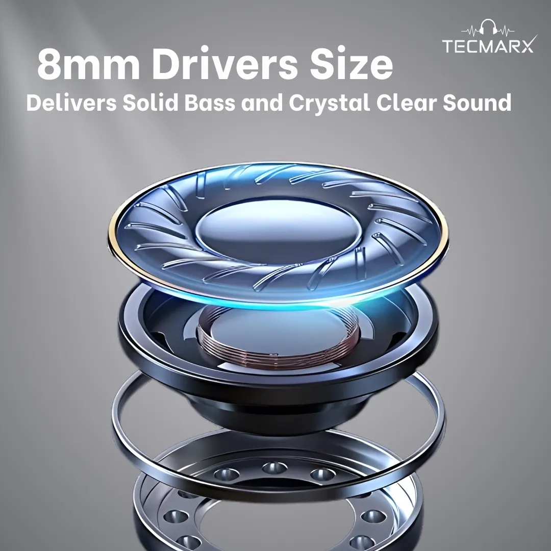 TecMarx NeoPod Bluetooth Earbuds | 30 Hr Playtime - Image 12