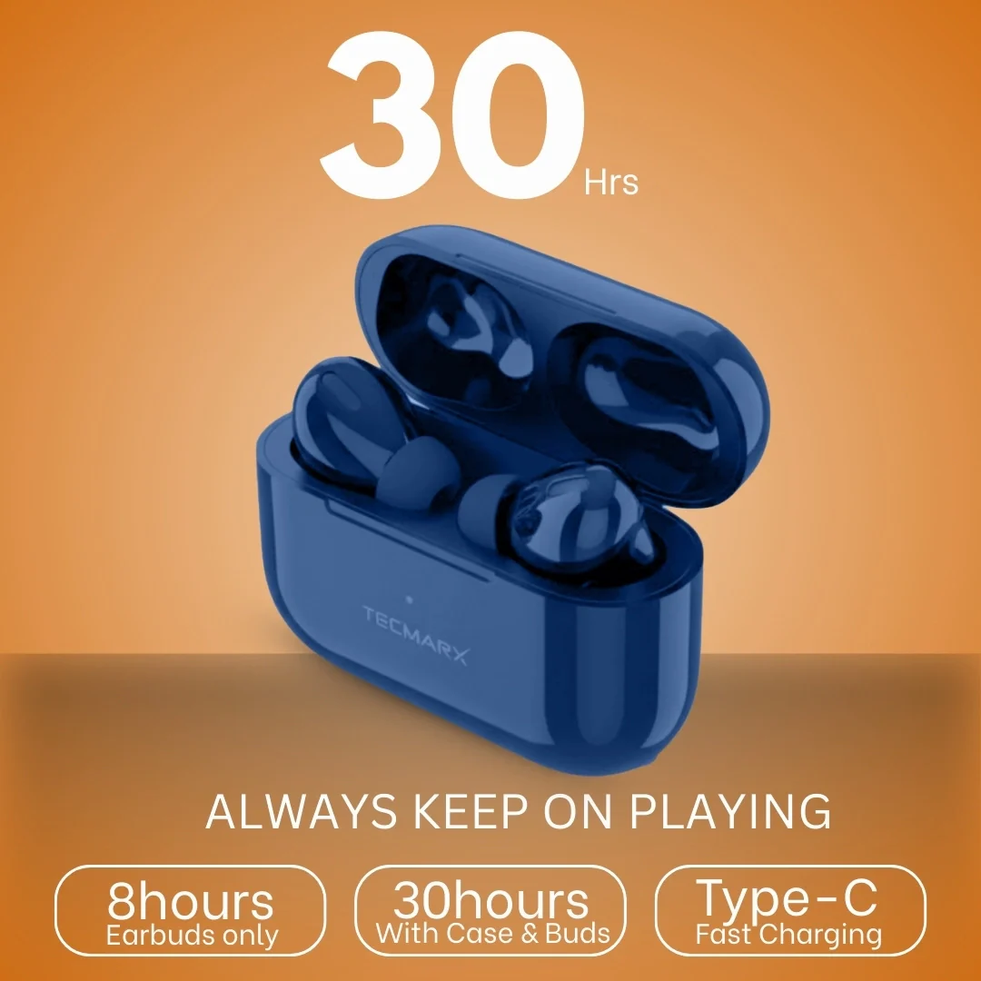 TecMarx NeoPod Bluetooth Earbuds | 30 Hr Playtime - Image 20