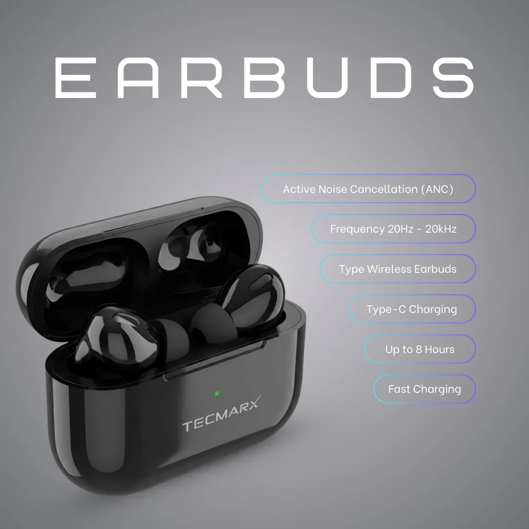 TecMarx NeoPod Bluetooth Earbuds | 30 Hr Playtime - Image 7