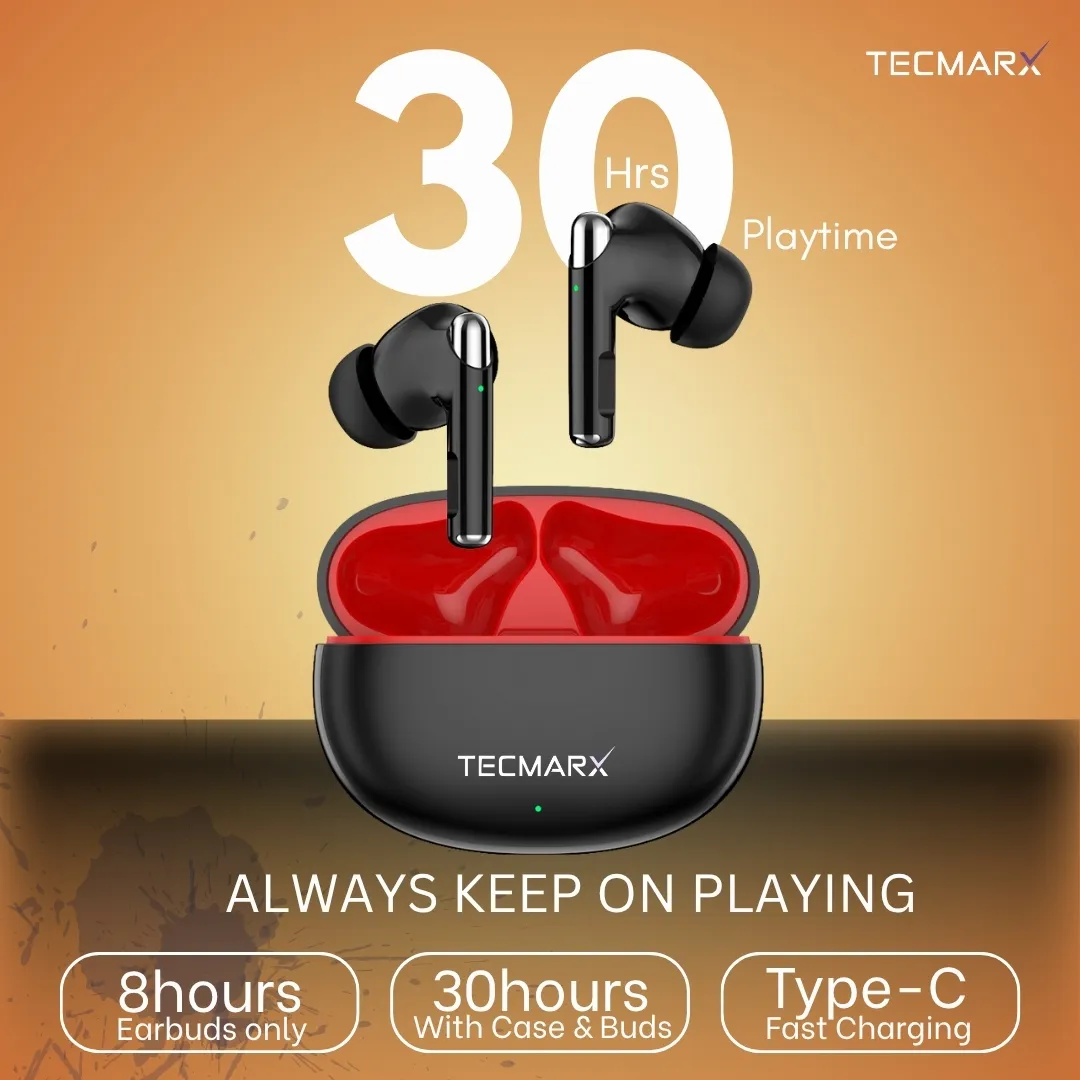 Wireless Roar Bluetooth Earbuds | 30 Hr Playtime