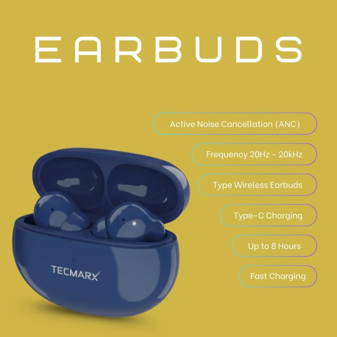 TecMarx Royal Beat Bluetooth Earbuds | 30 Hr Playtime - Image 16