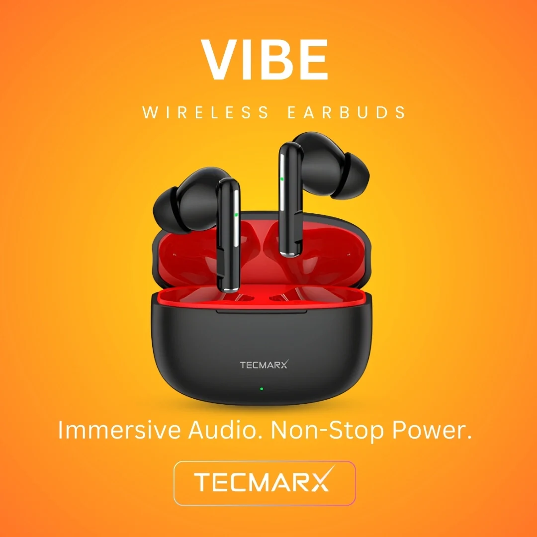 Tecmarx Vibe Bluetooth Earbuds | 30 Hr Playtime | Balance Sound - Image 6